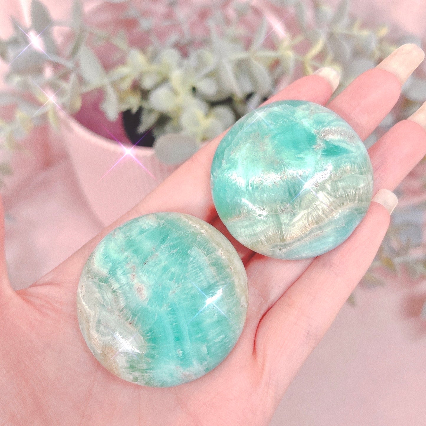 Caribbean Calcite Button