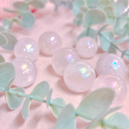Angel Aura Rose Quartz (Treated) Sphere