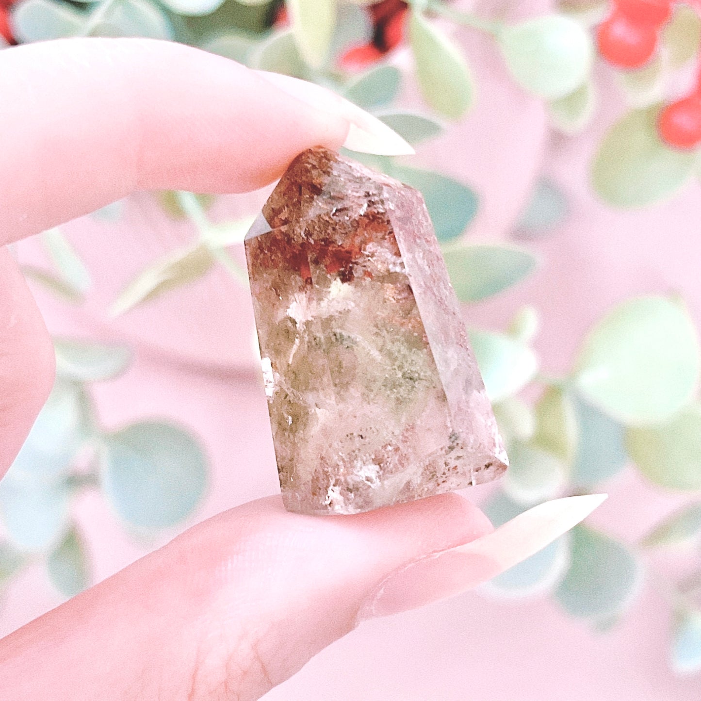 Lodolite (Garden Quartz) Mini Tower