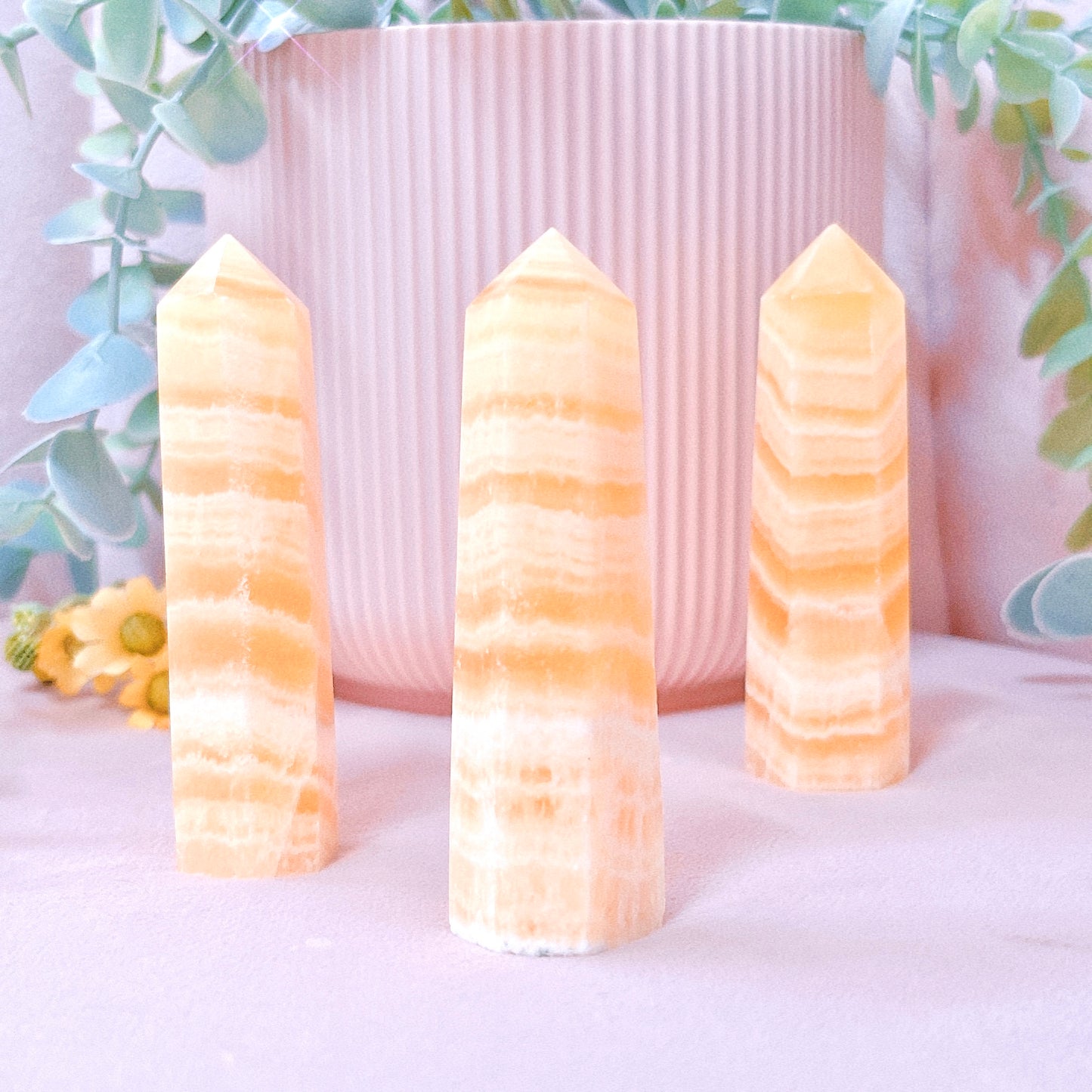 Orange Calcite Tower