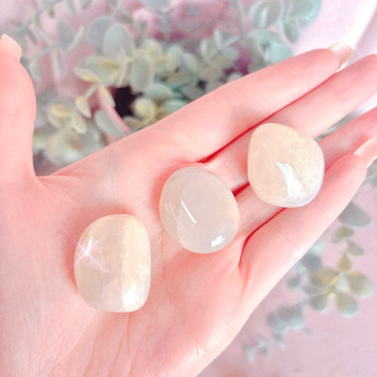 White Moonstone Tumble
