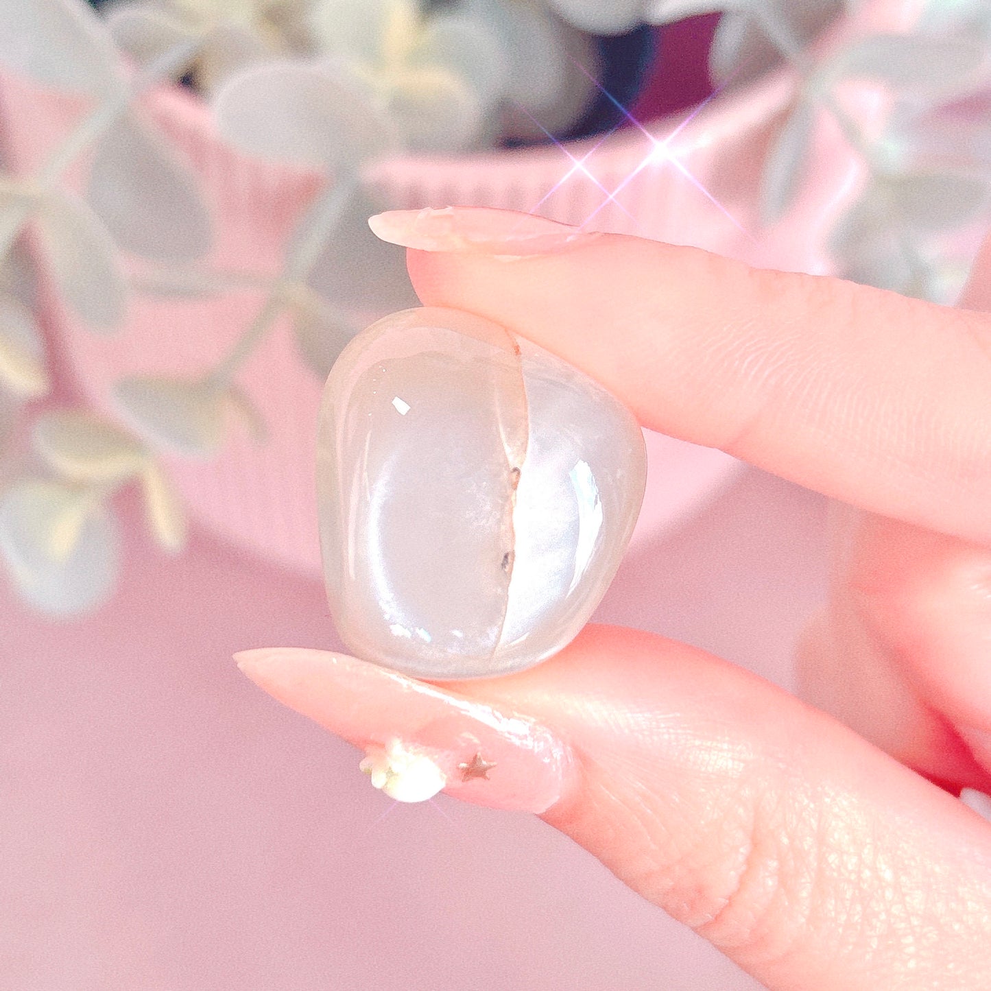 White Moonstone Tumble