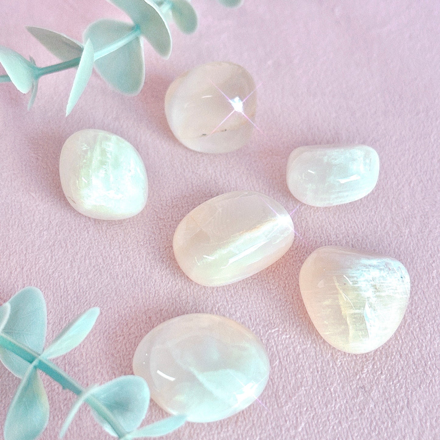 White Moonstone Tumble