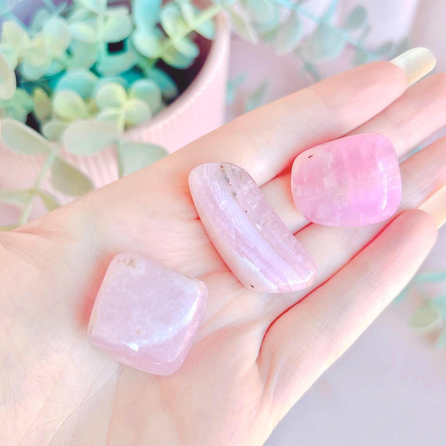 Pink Aragonite Tumble