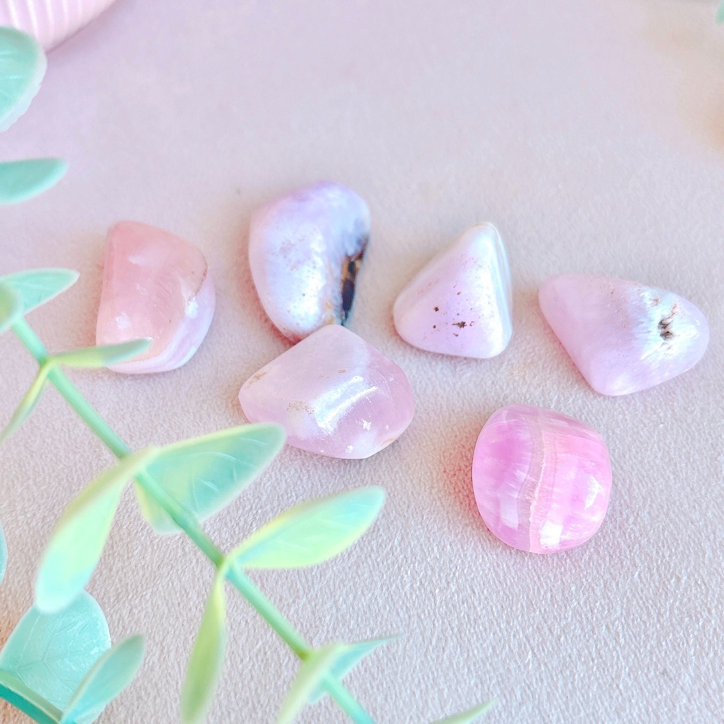 Pink Aragonite Tumble