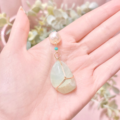 Aqua Calcite Handmade Sun Catcher