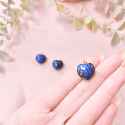 Lapis Lazuli Puffy Heart Pendant