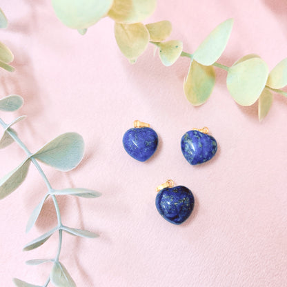 Lapis Lazuli Puffy Heart Pendant