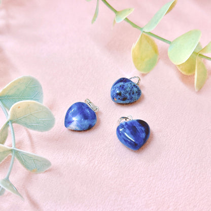 Sodalite Puffy Heart Pendant