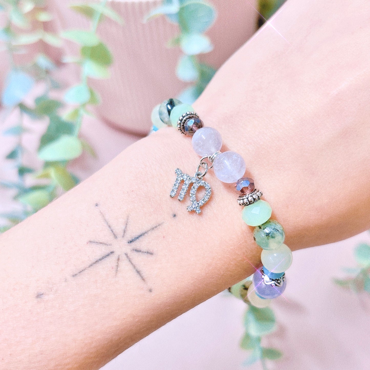 Virgo Zodiac Intention Bracelet - Medium