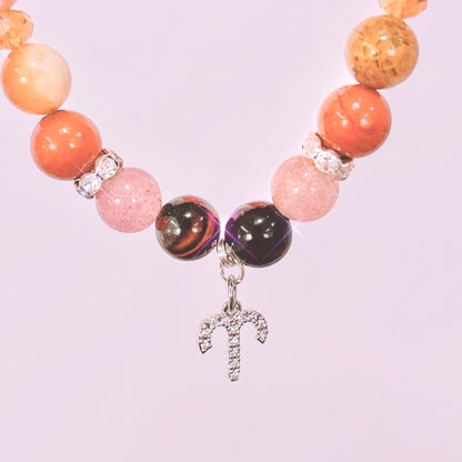 Aries Zodiac Intention Bracelet - Medium