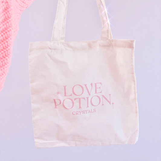 Love Potion Crystals Branded Tote Bag