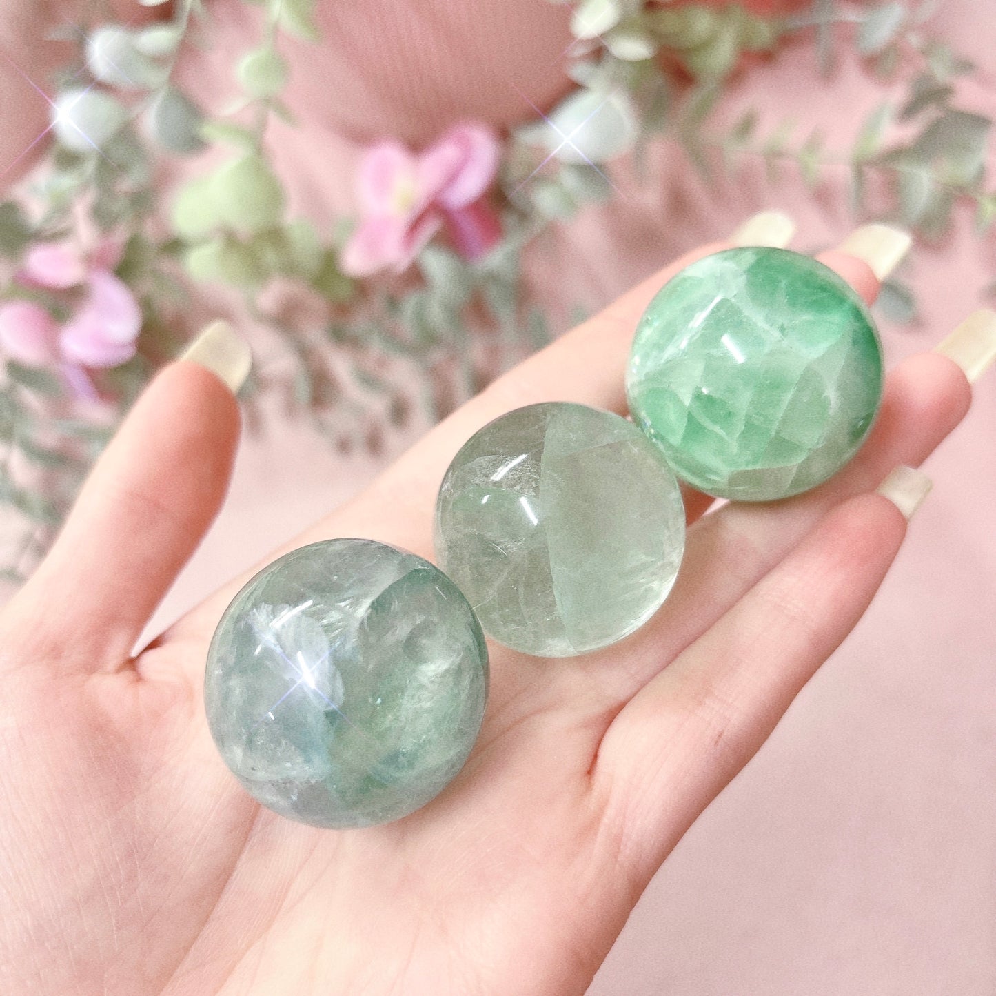 Green Fluorite Sphere