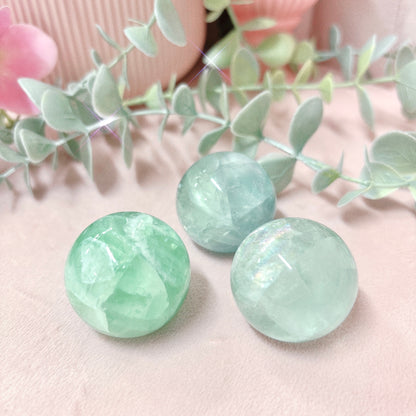 Green Fluorite Sphere