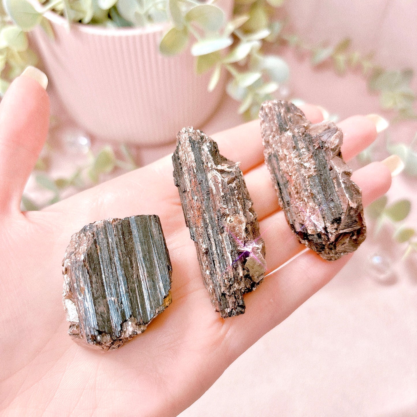 Mica + Black Tourmaline Natural