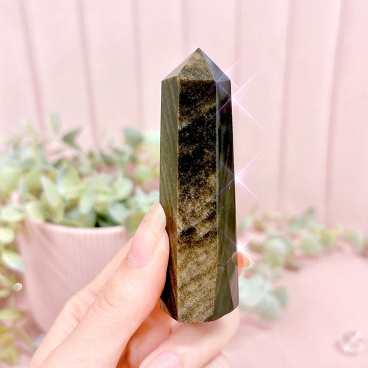 Gold Sheen Obsidian Tower