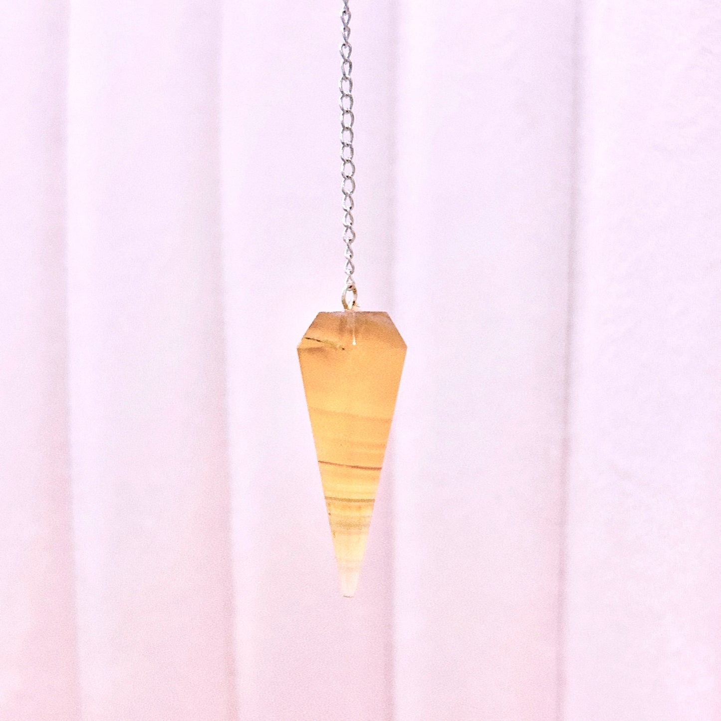 Candy Fluorite Point Pendulum - 22.5cm