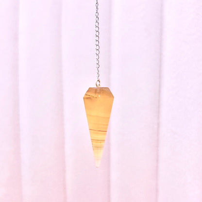 Candy Fluorite Point Pendulum - 22.5cm