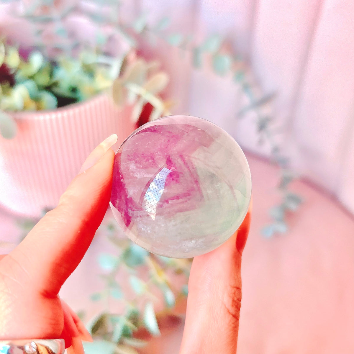 Rainbow Fluorite Sphere