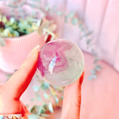 Rainbow Fluorite Sphere