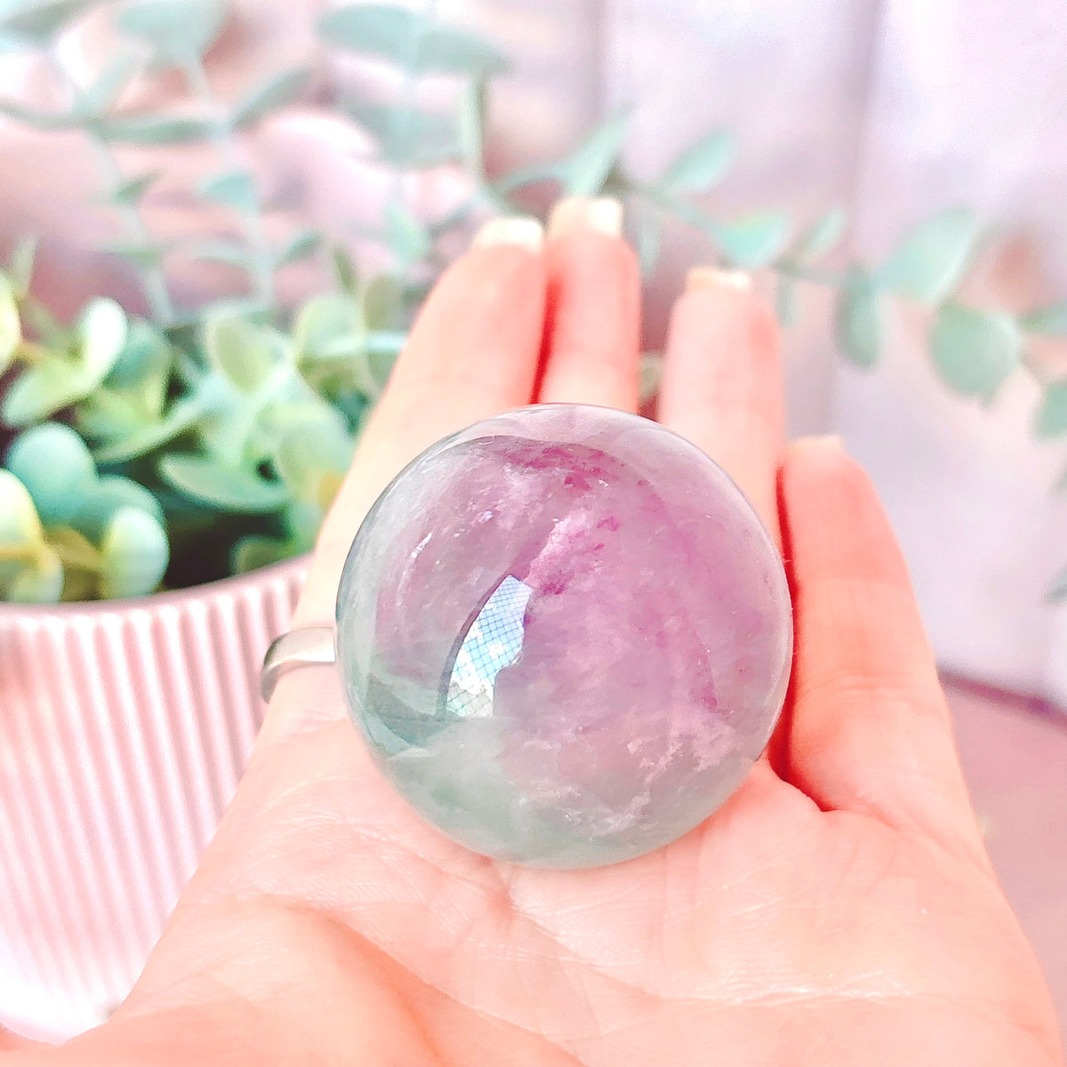 Rainbow Fluorite Sphere