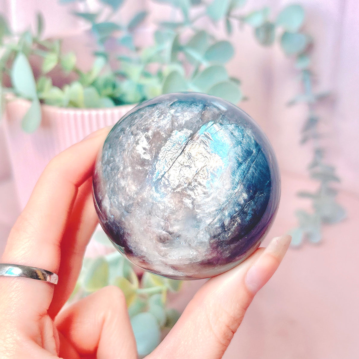Lepidolite (Gem) Sphere