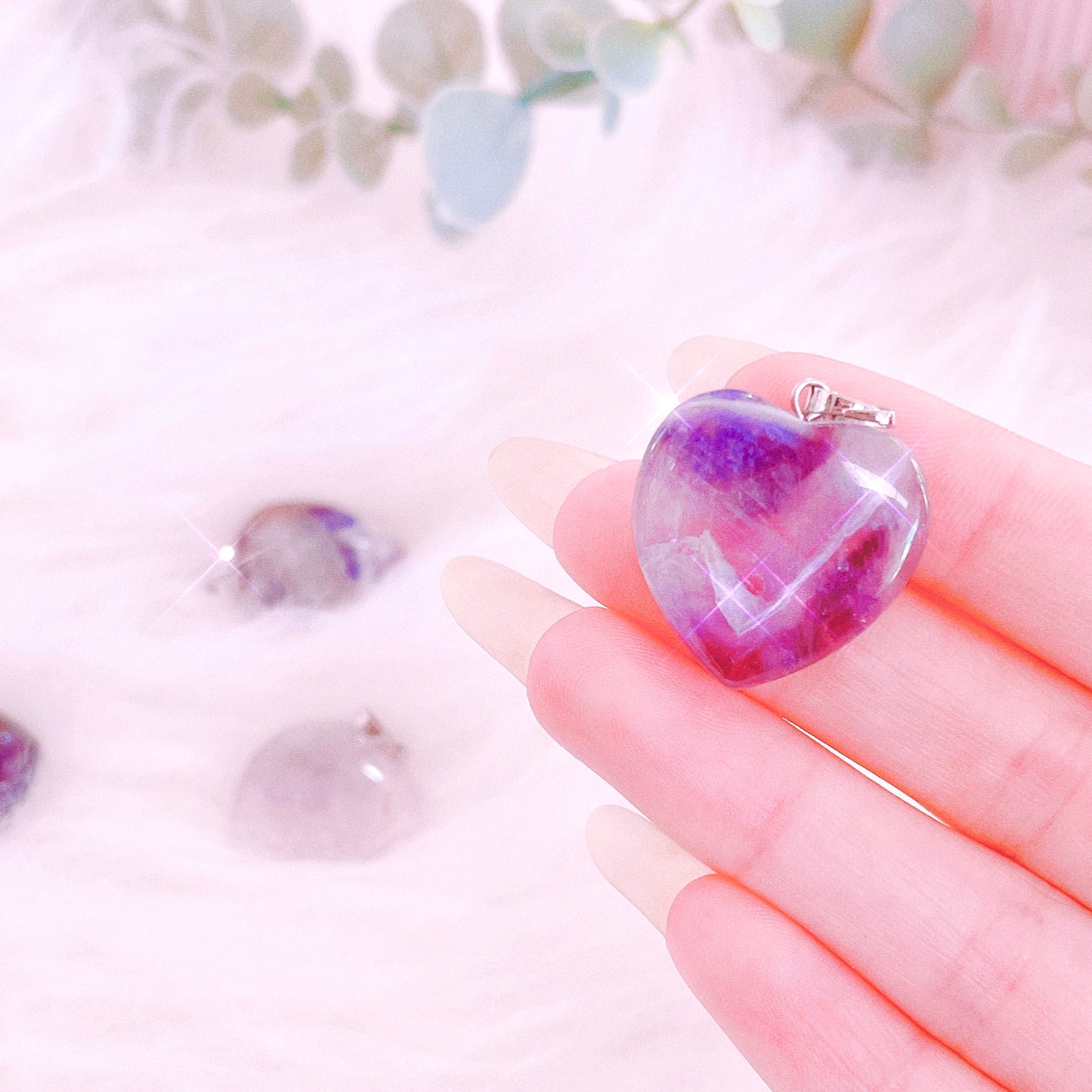 Amethyst Heart Pendant