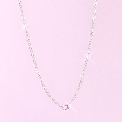 Silver Stainless Steel Necklace - 75cm