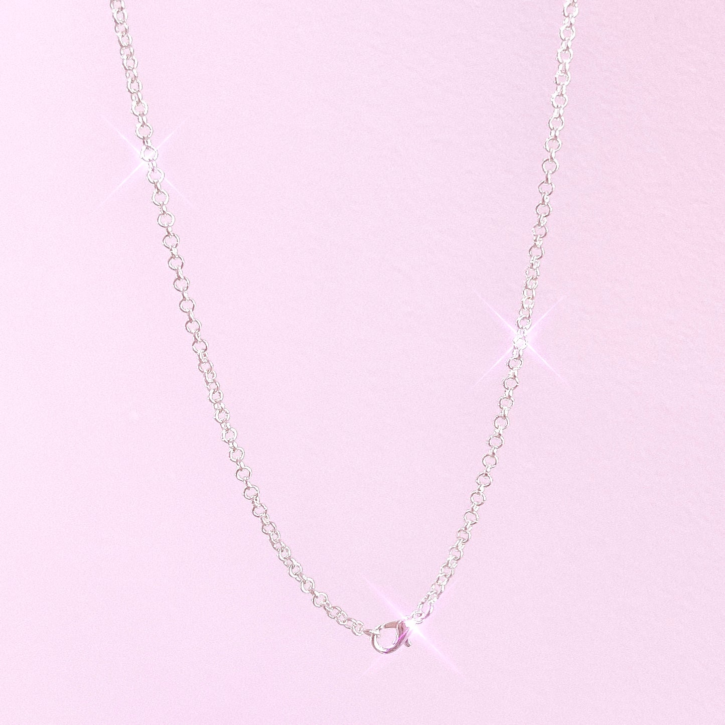 Silver Stainless Steel Necklace - 75cm