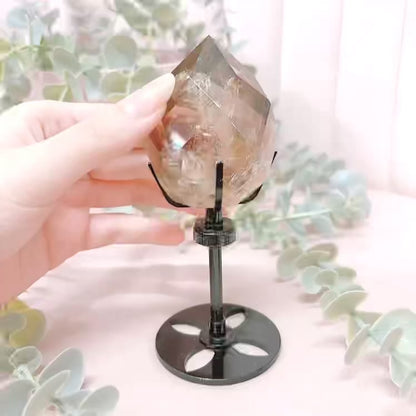 Smoky Quartz Faceted + Stand