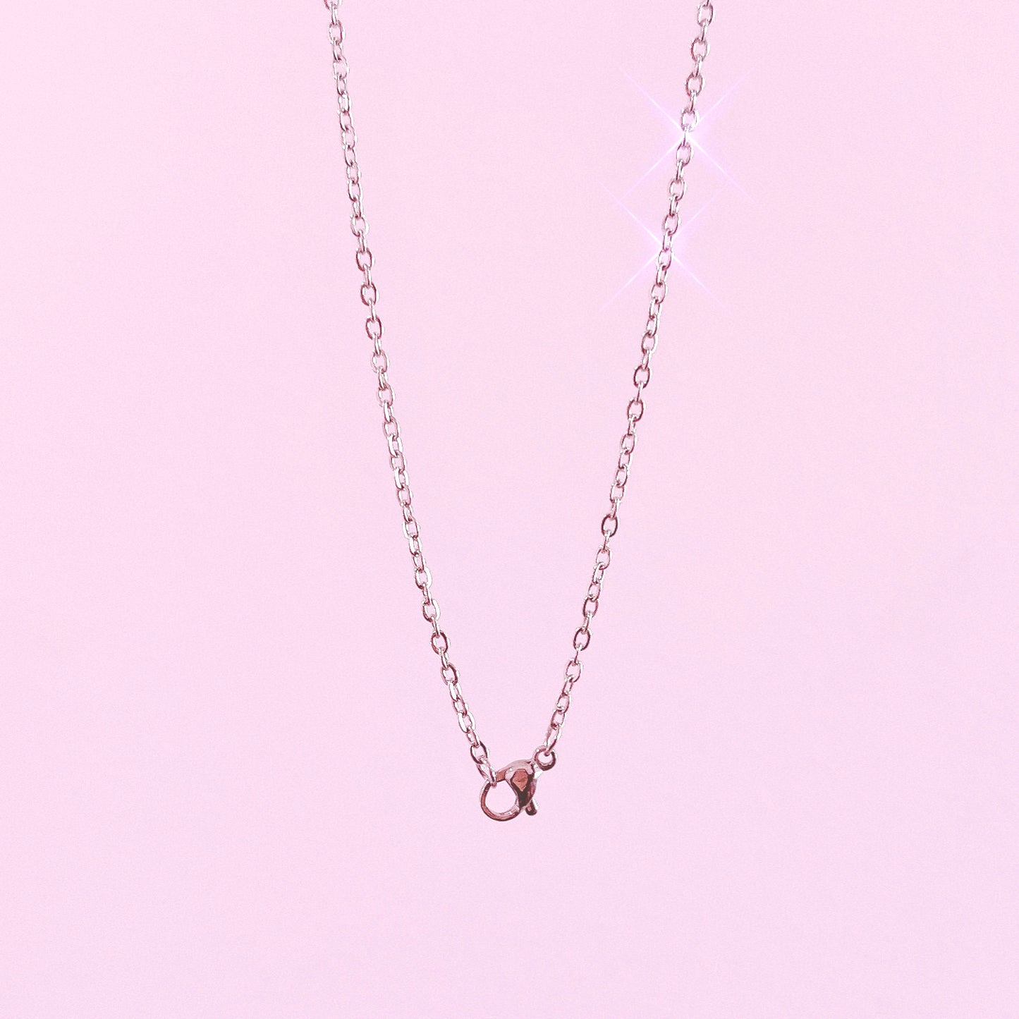 Silver Stainless Steel Necklace - 45cm