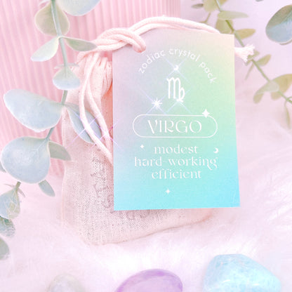 Virgo - Zodiac Tumbled Crystal Pack