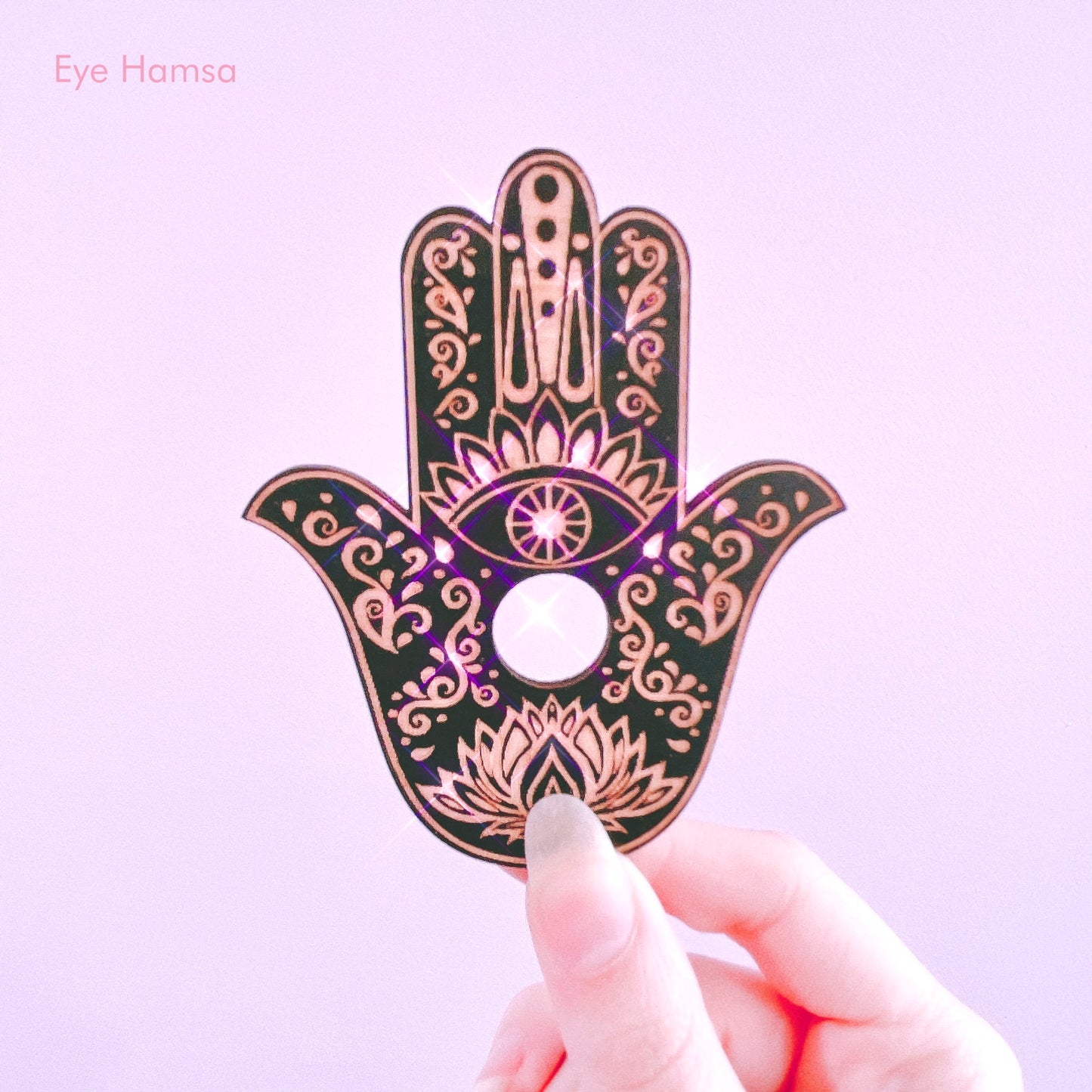 Hamsa Collection - Wood Sphere Holders