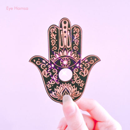 Hamsa Collection - Wood Sphere Holders