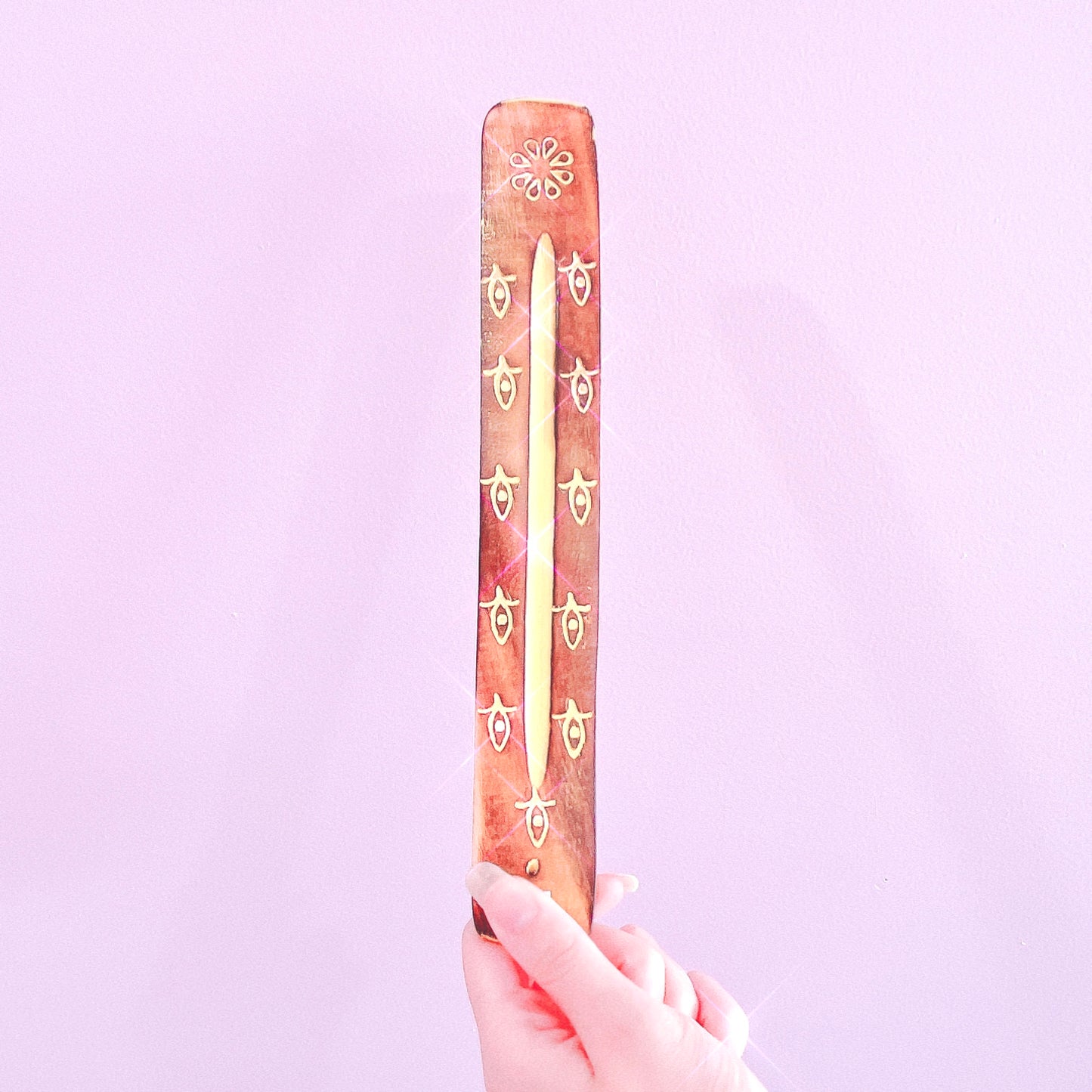 Coloured Wooden Incense Holder 25cm