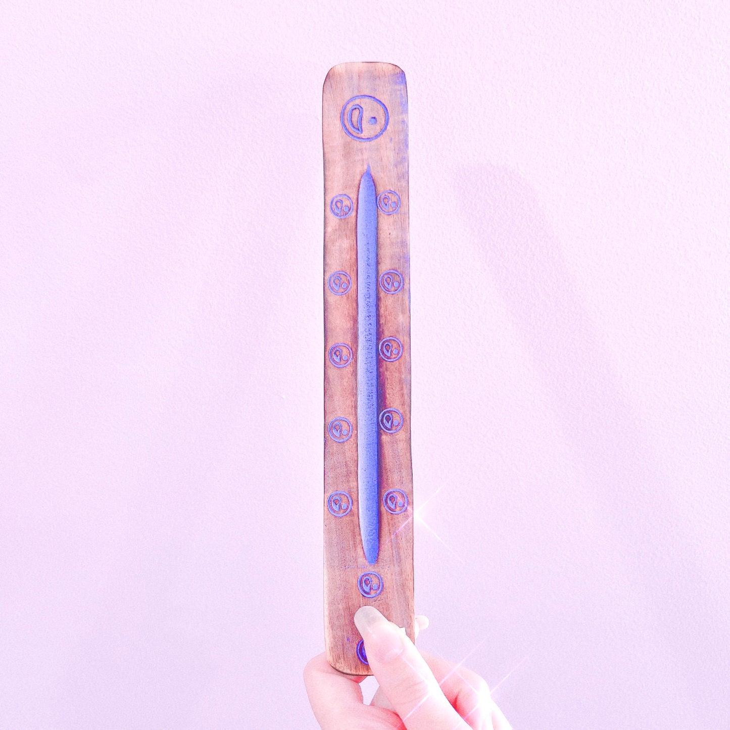 Coloured Wooden Incense Holder 25cm