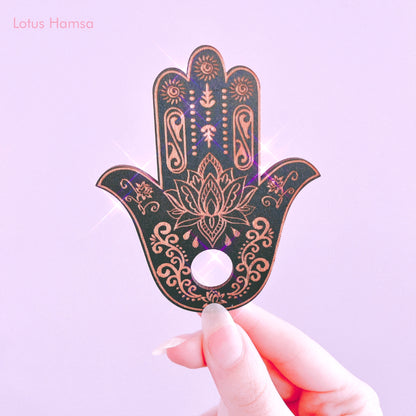 Hamsa Collection - Wood Sphere Holders