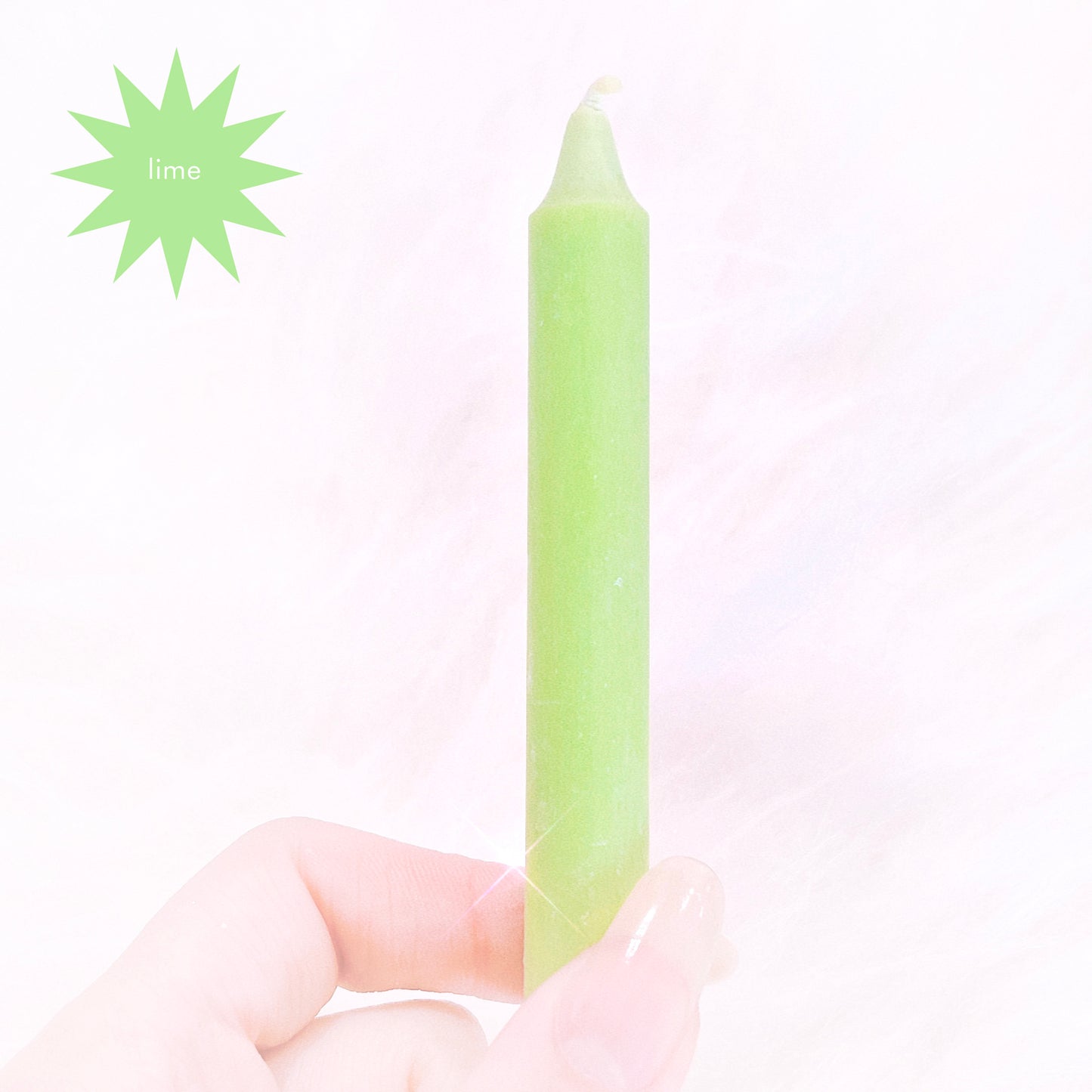 lime green wish candle